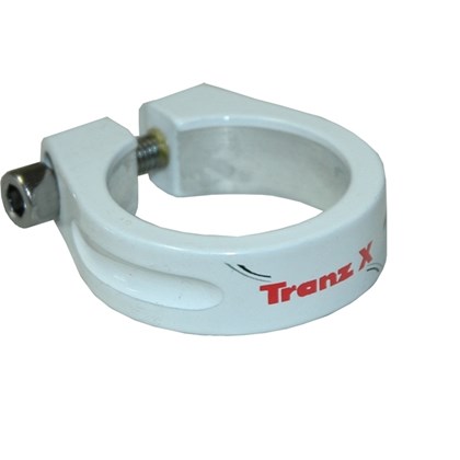 Abraçadeira de selim Tranz X 31.8mm - Bco