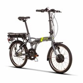 Bicicleta Elétrica Dobrável Sense Easy 3v Aro 20 2020 Cinza e Neon