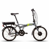 Bicicleta Elétrica Dobrável Sense Easy 3v Aro 20 2020 Cinza e Neon