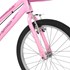 Bicicleta Infantil Aro 20 Nathor Bella com Cestinha Rosa e Branca