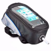 Bolsa de Quadro para Celular Preta Cinza e Azul Bolsa de Quadro para Celular Preta Cinza e Azul