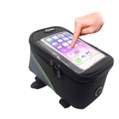 Bolsa de Quadro para Celular Preta Cinza e Verde Bolsa de Quadro para Celular Preta Cinza e Verde