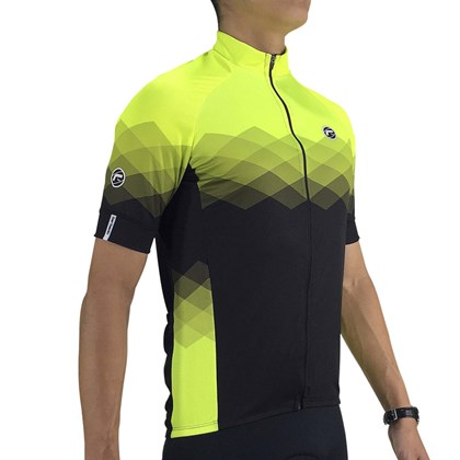 Camisa Ciclismo Barbedo Vision Preta e Neon