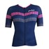 Camisa Ciclismo Feminina Ciclopp Arrow Azul e Rosa