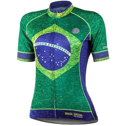 Camisa Ciclismo Feminina Mauro Ribeiro Brasil Special