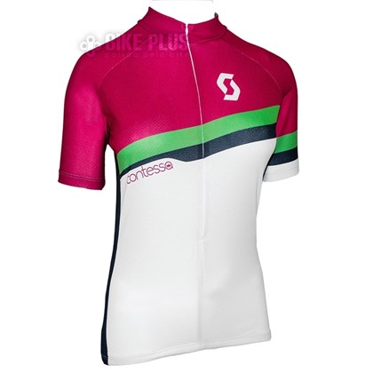 Camisa Ciclismo Feminina Scott Endurance 20 2016 Rosa Verde