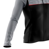 Camisa Ciclismo Manga Longa Refactor Titanium Preta Cinza e Vermelha