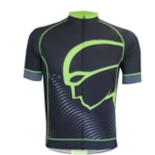 Camisa Ciclismo Mauro Ribeiro Authentic Preta e Verde Flúor Camisa Ciclismo Mauro Ribeiro Authentic Preta e Verde Flúor
