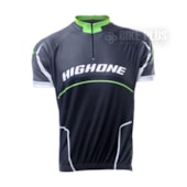 Camisa Ciclismo Refactor High One Preta e Verde Camisa Ciclismo Refactor High One Preta e Verde