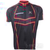 Camisa Ciclismo Refactor Mosso Preta e Vermelha Camisa Ciclismo Refactor Mosso Preta e Vermelha