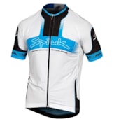 Camisa Ciclismo Spiuk Performance Branca Azul Camisa Ciclismo Spiuk Performance Branca Azul