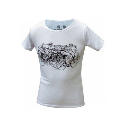 Camiseta Marcio May Feminina Pelotão Branca