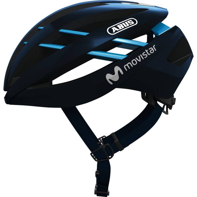Capacete Bike Abus Aventor Equipe Movistar - Bike Plus