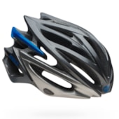 Capacete Bike Bell Volt RL-X Prata e Azul Capacete Bike Bell Volt RL-X Prata e Azul