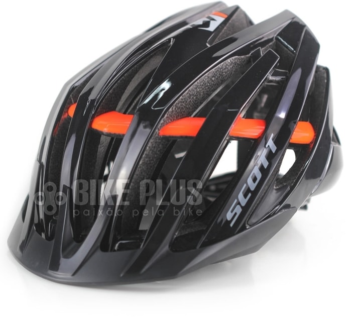 Capacete bike preto e laranja Clearance