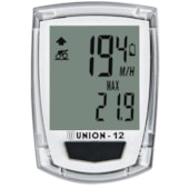 Ciclocomputador Union 12 funções Branco Ciclocomputador Union 12 funções Branco