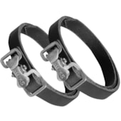 Firma PE Toe Straps DE Couro Brooks Preto Firma PE Toe Straps DE Couro Brooks Preto