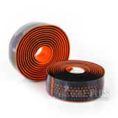 Fita de Guidão Wrap PU Gel Preta e Laranja Fita de Guidão Wrap PU Gel Preta e Laranja