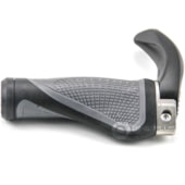 Manopla Bike Mozo com Bar Ends S Preta e Prata Manopla Bike Mozo com Bar Ends S Preta e Prata