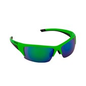 Óculos Ciclismo Spiuk Binomio Lente Verde Espelhada Armação Verde Fluor e Preto
