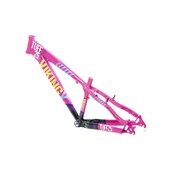 Quadro de Bike Freeride Alumínio Viking X Dirt Jump Tuff X25 Rosa e Azul aro 26