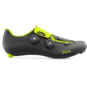 Sapatilha Ciclismo Fizik R3 Aria Preta e Amarelo Fluor Sapatilha Ciclismo Fizik R3 Aria Preta e Amarelo Fluor
